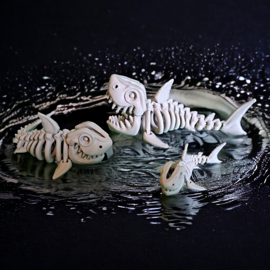 Articulating 3d Printed Shark Skeleton
